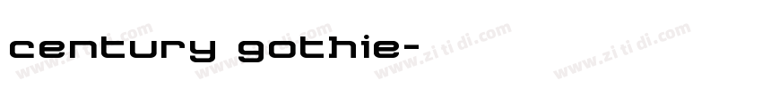 century gothie字体转换